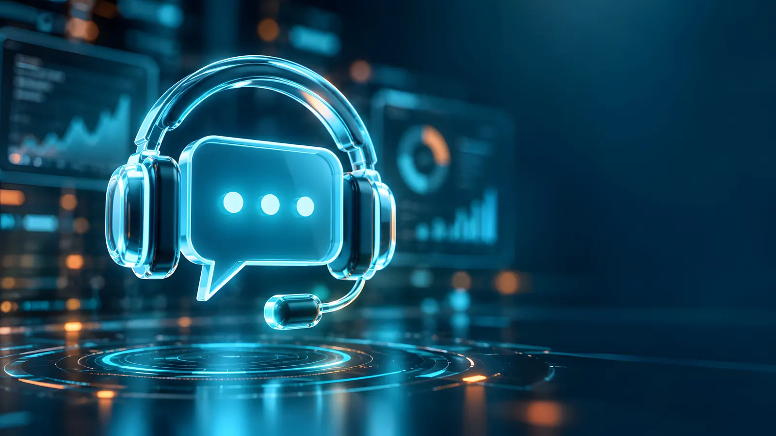 Casque et bulle de dialogue symbolisant un agent vocal